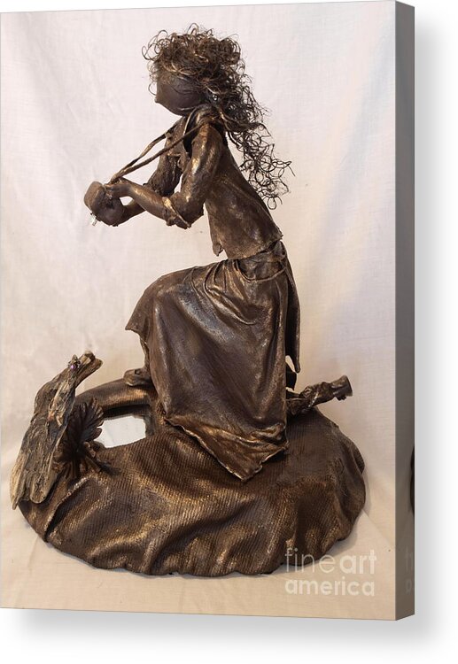 Sculpture Acrylic Print featuring the sculpture Self Reflection - 1st Photo by Vivian Martin