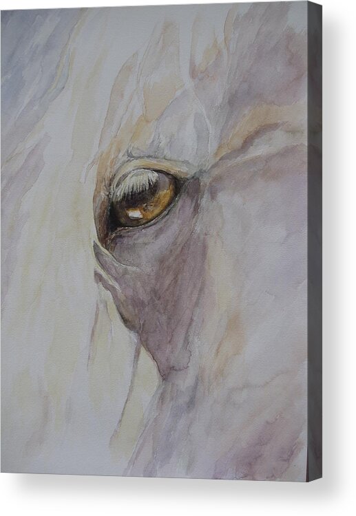 Arabian Acrylic Print featuring the painting Shahteyna by Melanie Stanton
