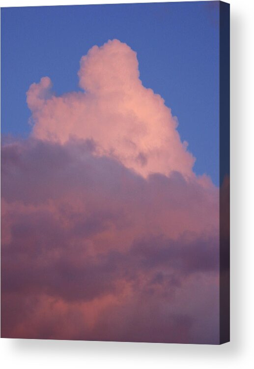 Sky Clouds Sunset Acrylic Print featuring the photograph Sky Song 2 by Laurie Stewart