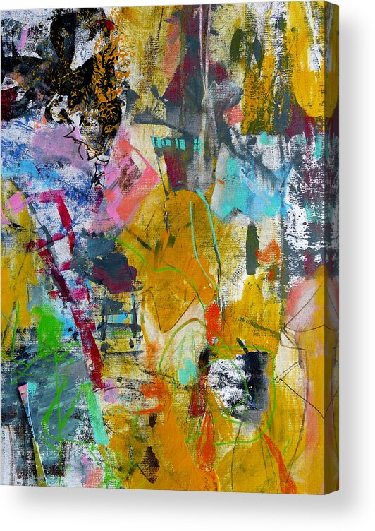 Katie Black Acrylic Print featuring the painting Speechless by Katie Black
