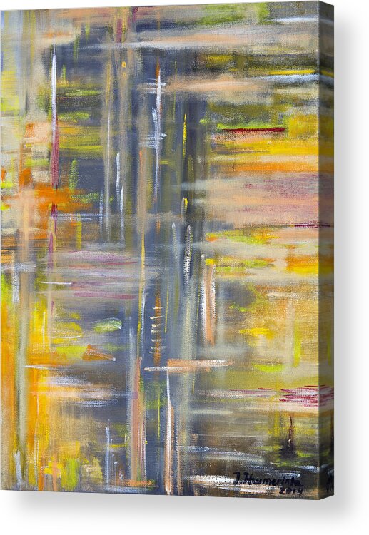 Spring Acrylic Print featuring the painting Spring in Finland 1 by Johanna Hurmerinta