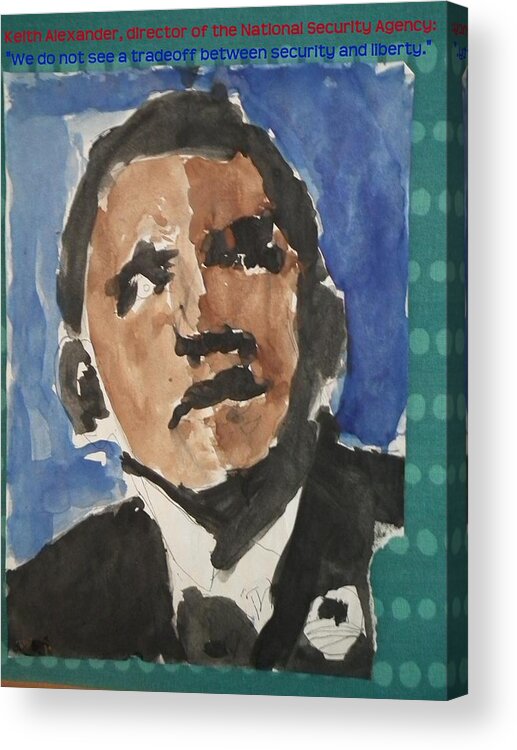 Obama Acrylic Print featuring the photograph Spy Among Us by Robert Rhoads