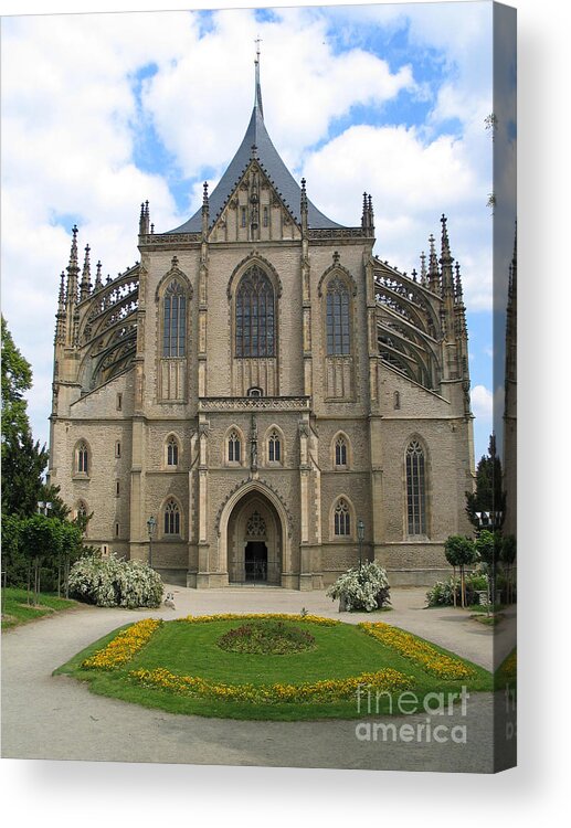 Kutna Hora Acrylic Print featuring the photograph St Barbaras Cathedral Kutna Hora Czech Republic by Jason O Watson