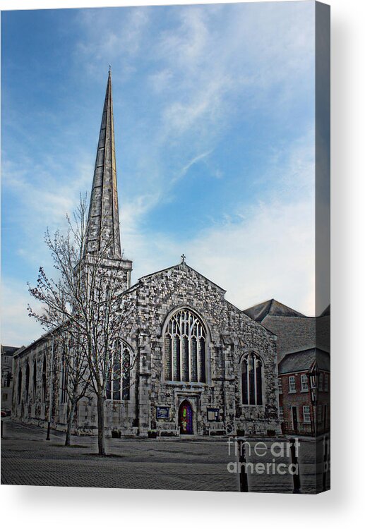 St Michaels Acrylic Print featuring the photograph St Michael's Church Southampton Hampshire by Terri Waters