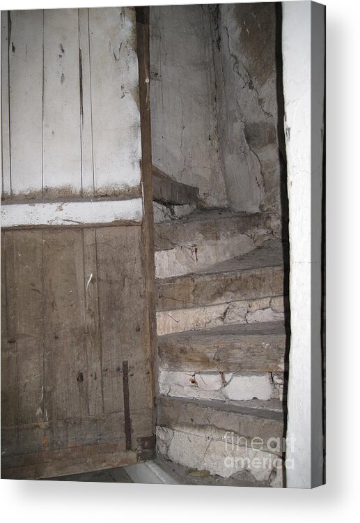 French Village Acrylic Print featuring the photograph Staircase by HEVi FineArt