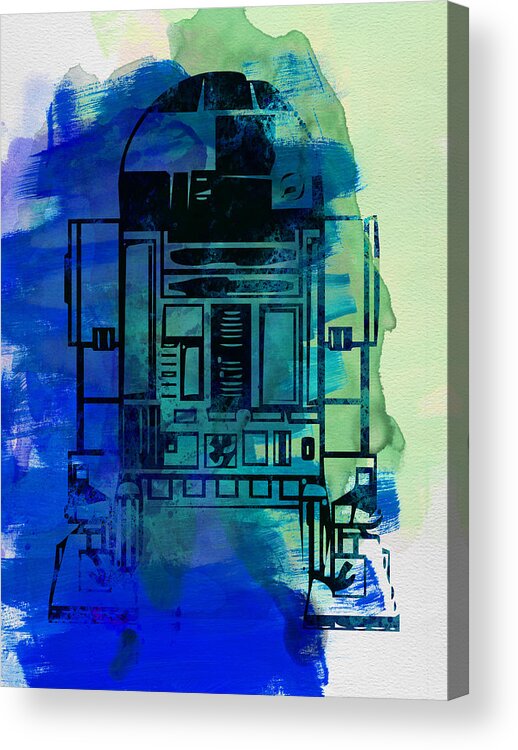 Star Wars Acrylic Print featuring the painting Star Warriors Watercolor 4 by Naxart Studio