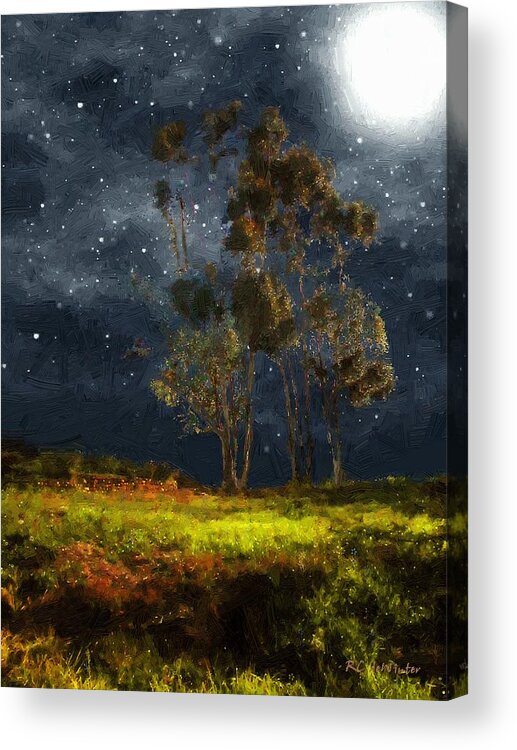 Autumn Acrylic Print featuring the painting Starfield by RC DeWinter