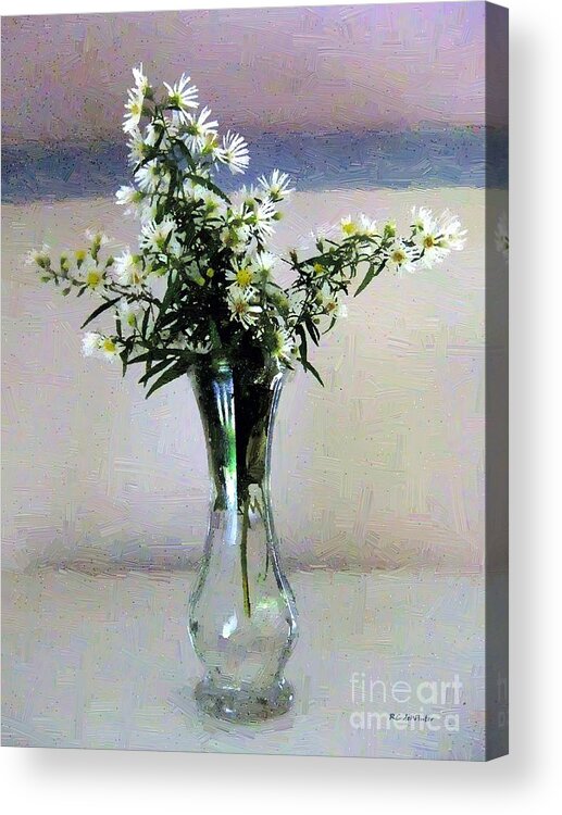 Still Life Acrylic Print featuring the painting Stars in a Vase by RC DeWinter