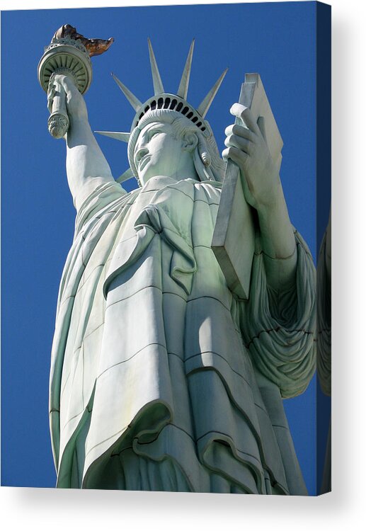 Statue Of Liberty Acrylic Print featuring the photograph Statue of Liberty by Sue Leonard