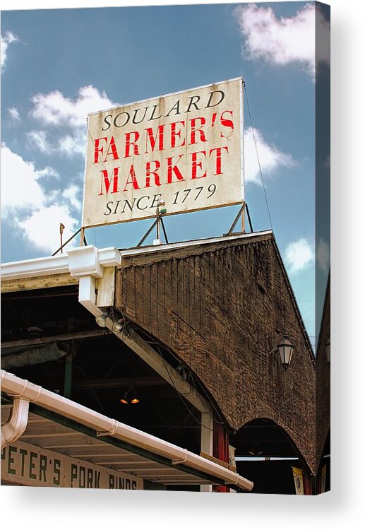 Soulard Market Acrylic Print featuring the photograph St.Louis Market by Jenny Hudson