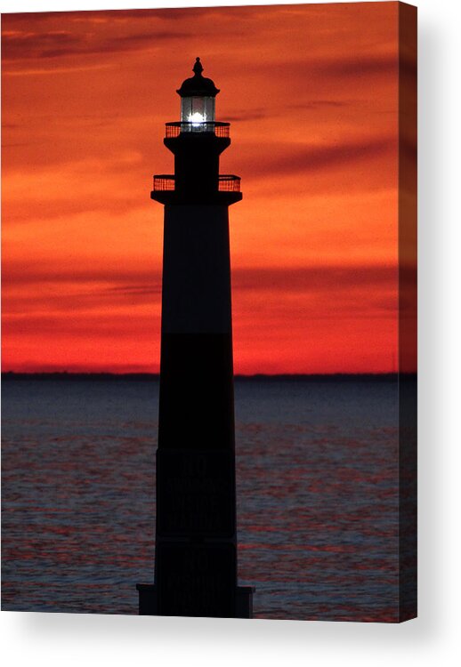 Lighthouse Acrylic Print featuring the photograph Summer Light by David T Wilkinson