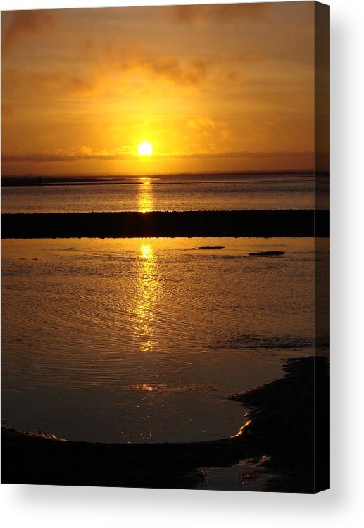 Sunset Acrylic Print featuring the photograph Sunkist Sunset by Athena Mckinzie