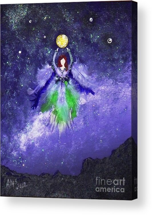 Mixed Media Acrylic Print featuring the painting Survivor by Alys Caviness-Gober