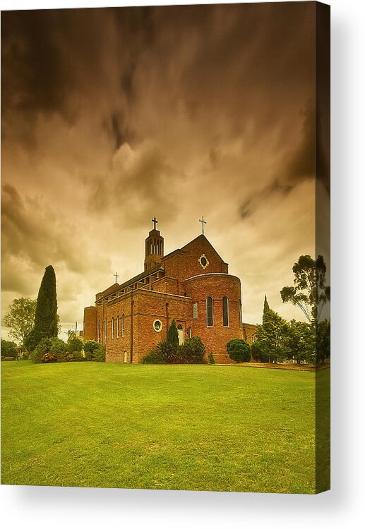 Taree Church Acrylic Print featuring the photograph Taree Church 01 by Kevin Chippindall
