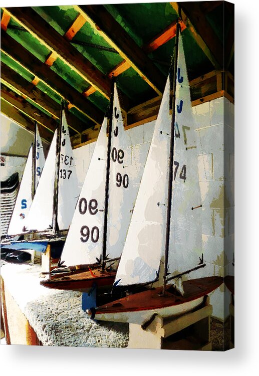 Sailing Acrylic Print featuring the photograph The Boat Shed by Steve Taylor