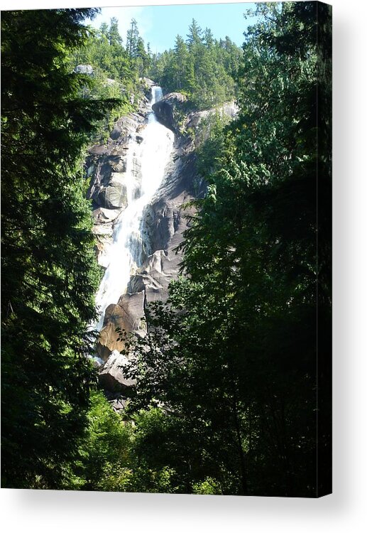 Waterfalls Acrylic Print featuring the photograph The Chief Falls by Kelly Mills