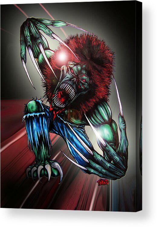 The Creeper Acrylic Print featuring the digital art The Creeper by Michael TMAD Finney and Ben Van Rooyen