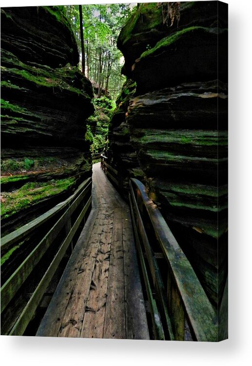 Dells Acrylic Print featuring the photograph The Dells 038 by Lance Vaughn