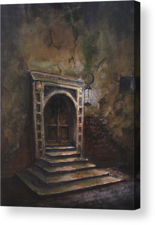 Doorway Acrylic Print featuring the painting The Doorway by Patricia Kanzler