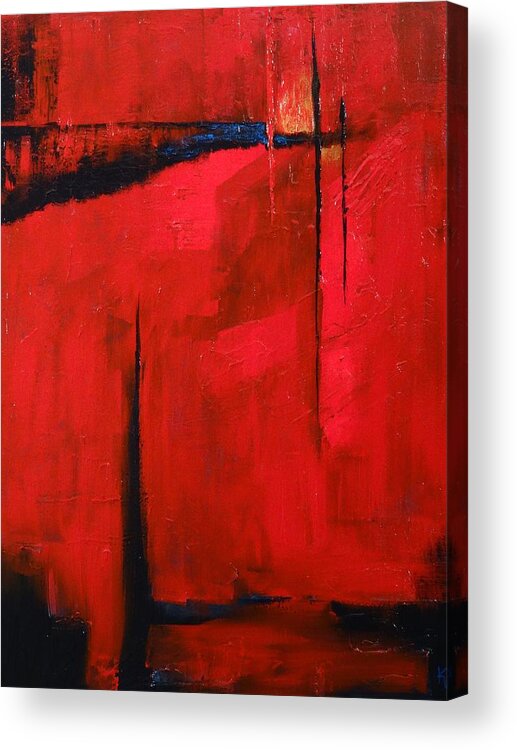 Abstract Acrylic Print featuring the painting The Journey by Kat McClure