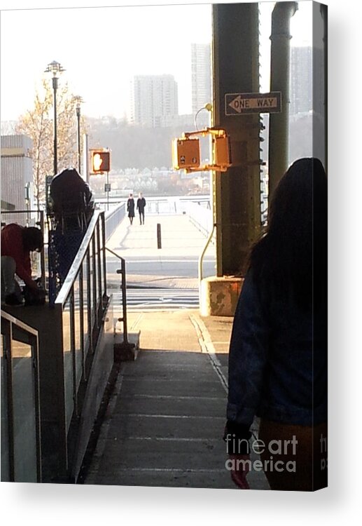 Skyline Acrylic Print featuring the photograph The Riverside by Brianna Kelly