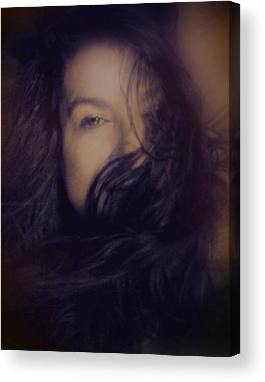 Surreal Woman Acrylic Print featuring the photograph Threshold of a Dream by Susan Maxwell Schmidt