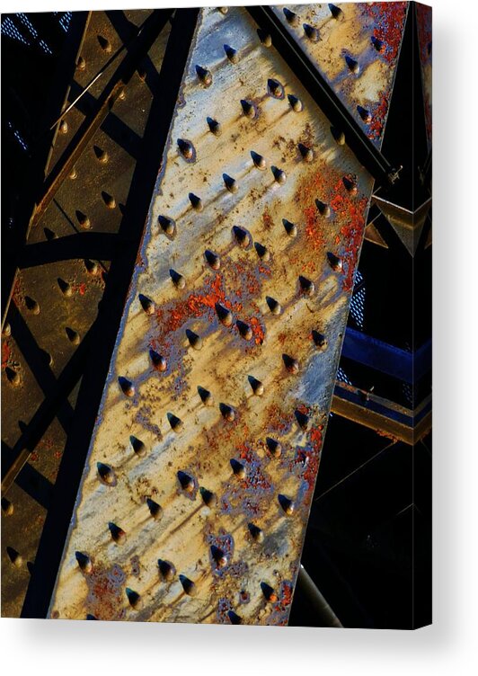 Rust Photography Acrylic Print featuring the photograph Tower of Fire and Ice by Charles Lucas