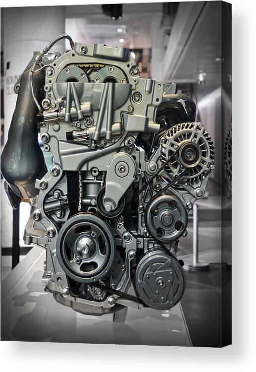 Toyota Acrylic Print featuring the photograph Toyota engine by RicardMN Photography