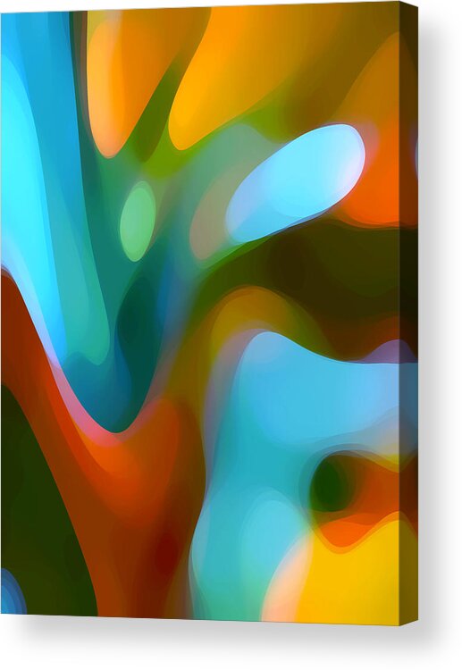 Abstract Acrylic Print featuring the painting Tree Light 3 by Amy Vangsgard