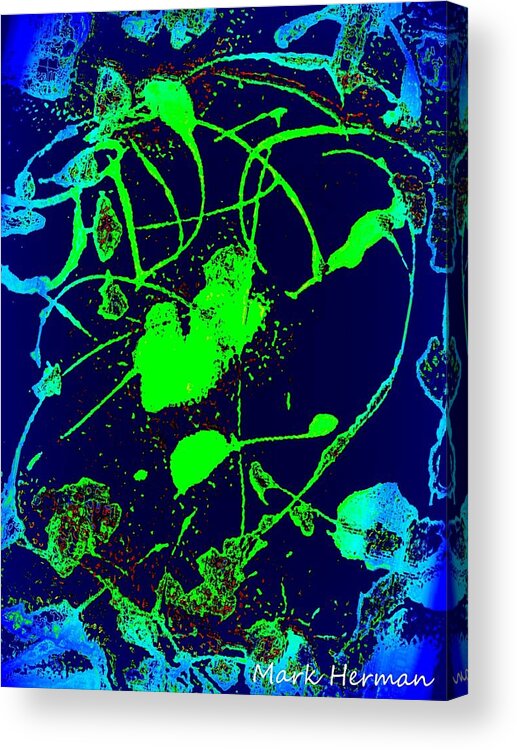 Mixed Medium Acrylic Print featuring the painting Twista by Mark Herman