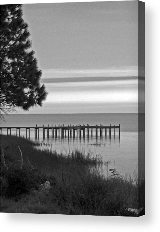 Ocean Acrylic Print featuring the photograph View of the Old Dock by Jennifer Robin