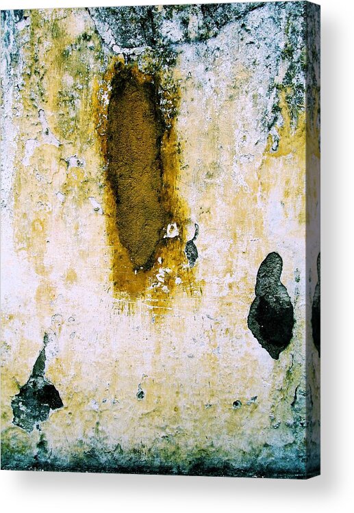 Texture Acrylic Print featuring the digital art Wall Abstract 33 by Maria Huntley