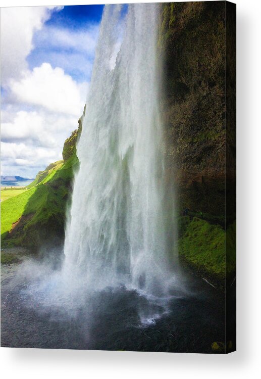 Waterfall Acrylic Print featuring the photograph Waterfall Seljalandsfoss South Iceland Europe by Matthias Hauser