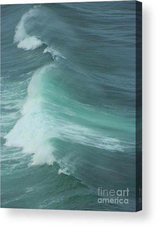 Cape Meares Lighthouse Acrylic Print featuring the photograph Wave 4 by Gallery Of Hope 