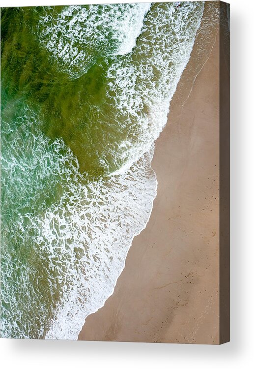 Art Acrylic Print featuring the photograph Wave action on Tallow Beach by Rob Huntley