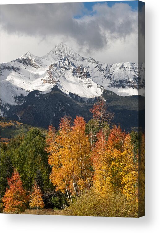 Wilson Acrylic Print featuring the photograph Wilson Peak Colorado by Aaron Spong