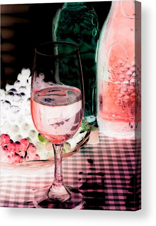 Wine Acrylic Print featuring the photograph Wine Country - PhotoPower 03 by Pamela Critchlow
