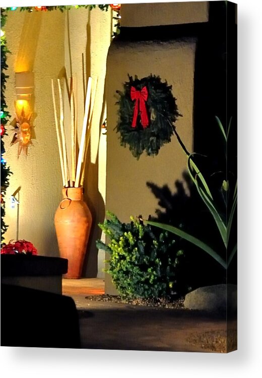 Arizona Acrylic Print featuring the photograph Wreath Entry 12718 by Jerry Sodorff