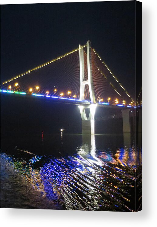 Reflection Acrylic Print featuring the photograph Yangtze Reflection by Rick Locke - Out of the Corner of My Eye