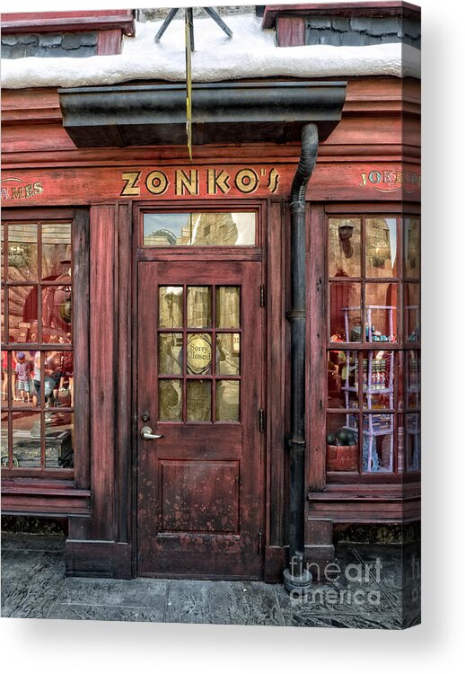 Florida Acrylic Print featuring the photograph Zonkos Joke Shop Hogsmeade by Edward Fielding