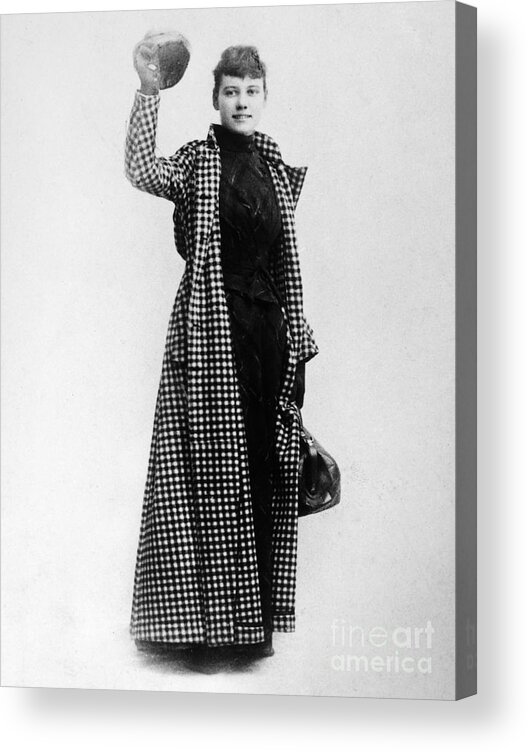 1890 Acrylic Print featuring the photograph Nellie Bly (1867-1922) #1 by Granger