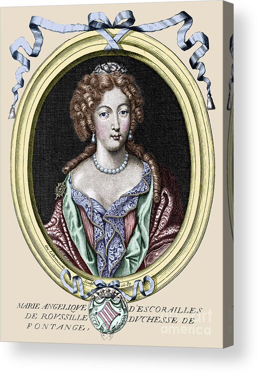 1687 Acrylic Print featuring the photograph Marie-anglique De Rousille #3 by Granger