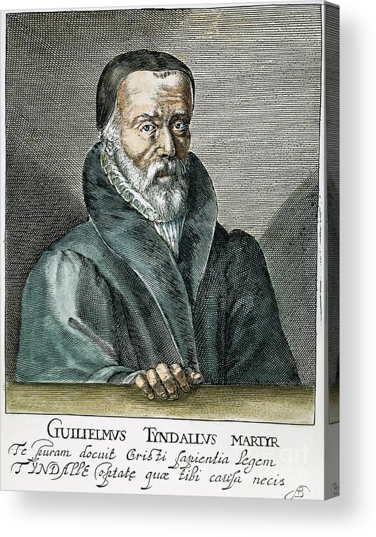 16th Century Acrylic Print featuring the photograph William Tyndale (1492?-1536) #3 by Granger