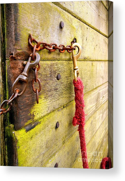 Gate Acrylic Print featuring the photograph Awaiting The Ride by KD Johnson