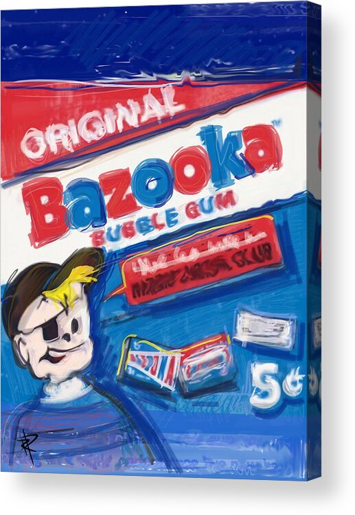 Bazooka Acrylic Print featuring the digital art Bazooka by Russell Pierce