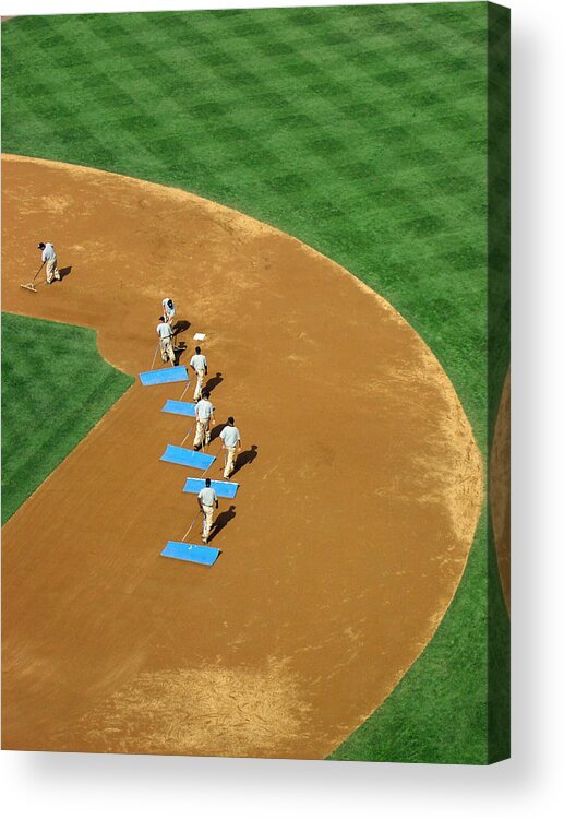 Sports Acrylic Print featuring the photograph Between Innings by Mike Martin