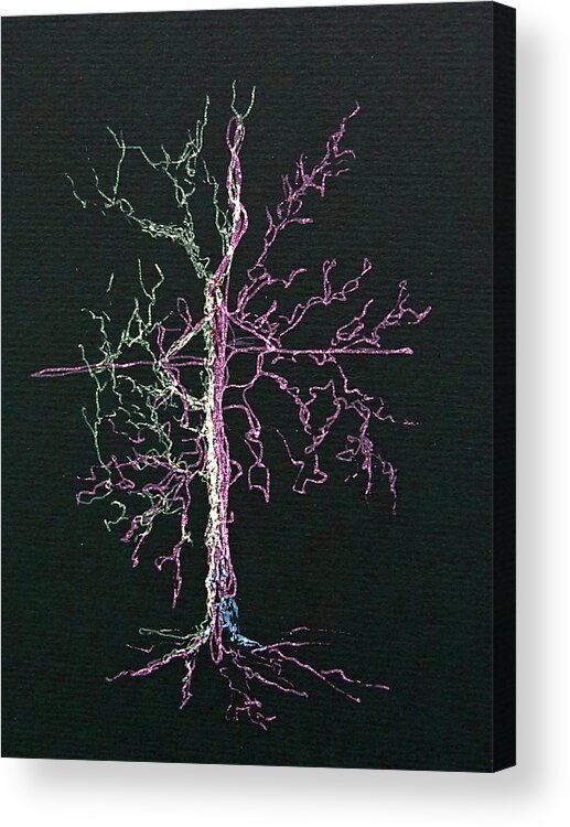 Bettye Harwell Art Acrylic Print featuring the drawing Branching Out by Bettye Harwell