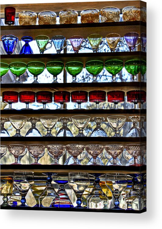 Candy Acrylic Print featuring the photograph Candied Glass by Brenda Giasson