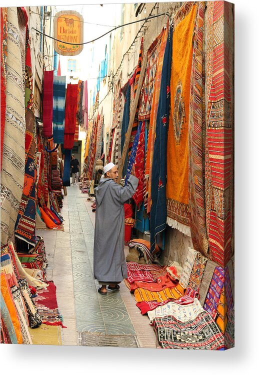 Morocco Acrylic Print featuring the photograph Carpet by Milena Boeva