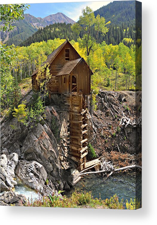 Mill Acrylic Print featuring the photograph Crystal Mill 4 by Marty Koch